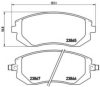 BREMBO P 78 013 Brake Pad Set, disc brake